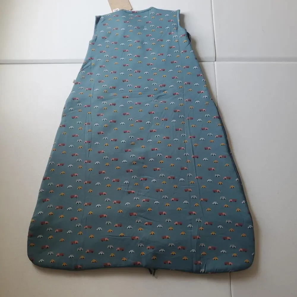 Günamüna Sleep Bag Gown Baby 9-18 MO Blue Car Print 2.5 TOG Zip Winter